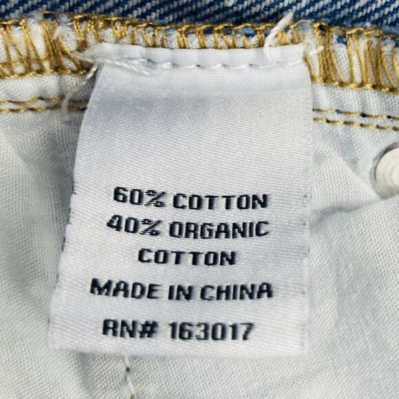 Princess Polly Womens 2 Flare Denim Jeans Mid Rise Blue Med Wash Zip Button Fly - Picture 10 of 12